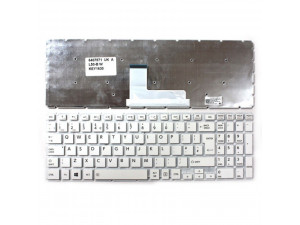 Клавиатура за лаптоп Toshiba Satellite L50-B L50-C L70-C Бяла Без Рамка UK